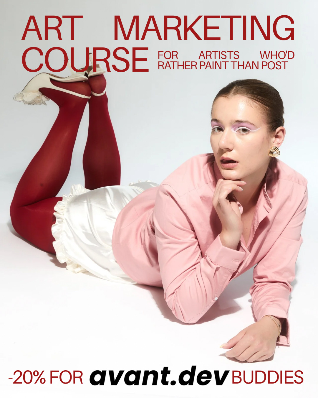 Curso de marketing de arte de Olena Yara, para artistas que prefieren pintar que publicar: 20% de descuento para la comunidad de avant.dev